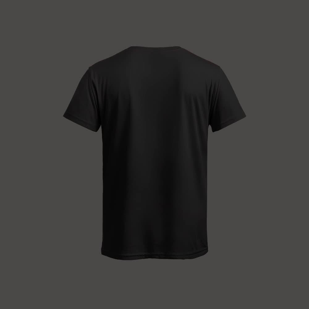 Black Plain T - Shirt - Image 2